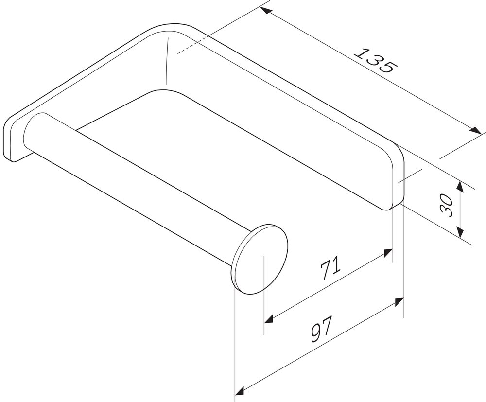 Держатель для туалетной бумаги AM PM Inspire 2.0 A50A34100 Хром