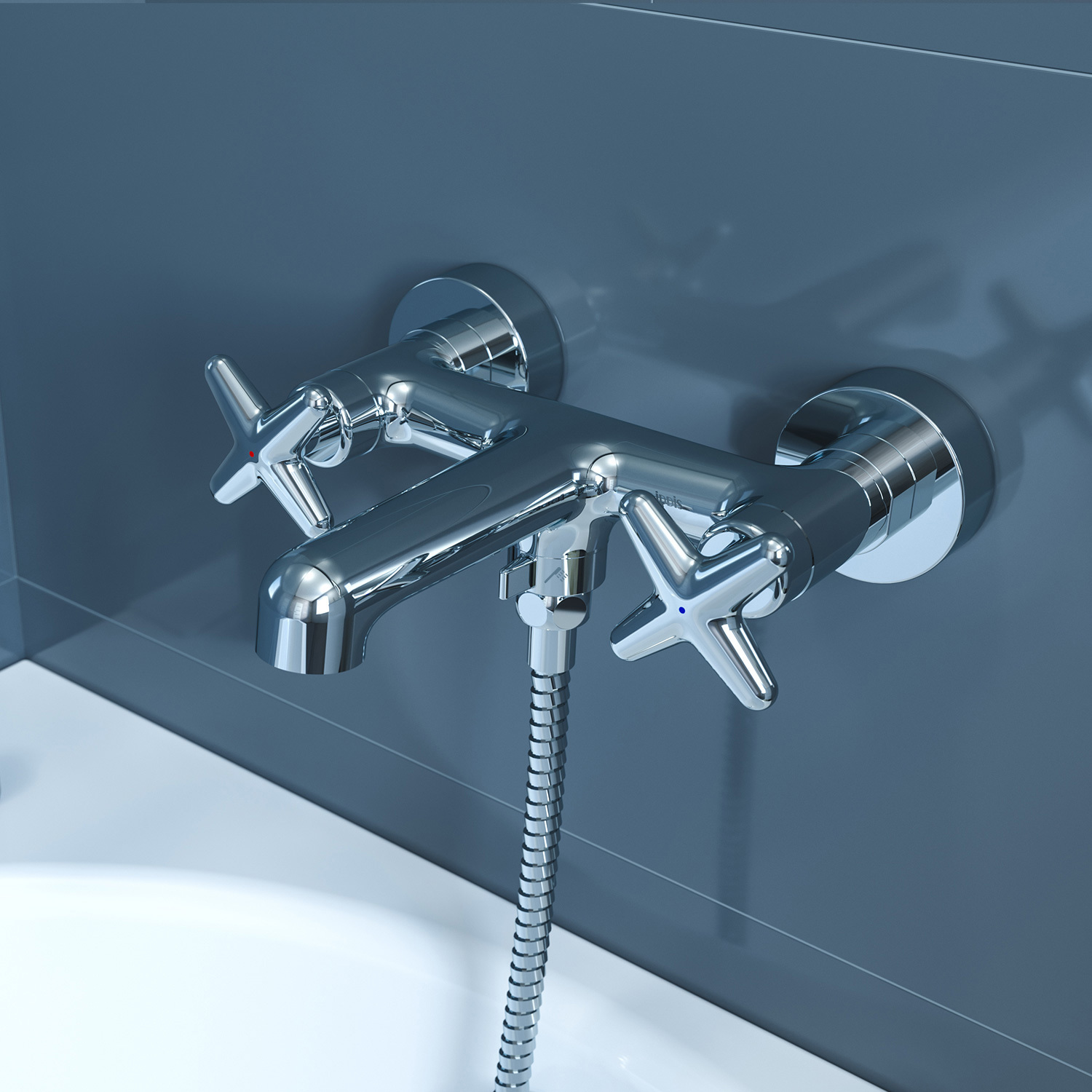 Смеситель для ванны с душем IDDIS Acros ACRSB02i02WA хром глянцевый