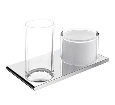 Держатель со стаканом и дозатором Keuco Edition 400 11553 019000 хром