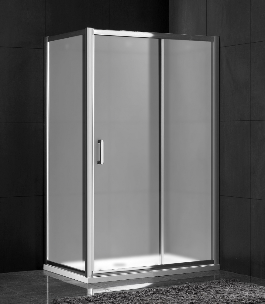 Душевой угол GEMY Victoria 150x100x190 профиль хром, стекло матовое