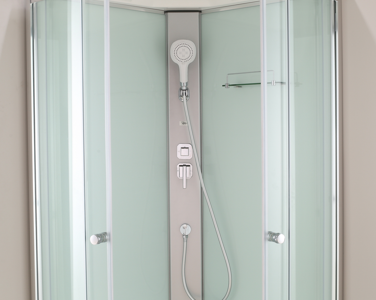 Душевая кабина Black&White G8503 90x90x215 профиль хром глянцевый, стекло прозрачное