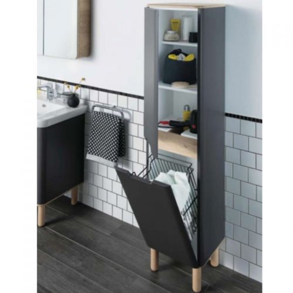 Шкаф-пенал Vitra Sento 40 подвесной L Белый матовый