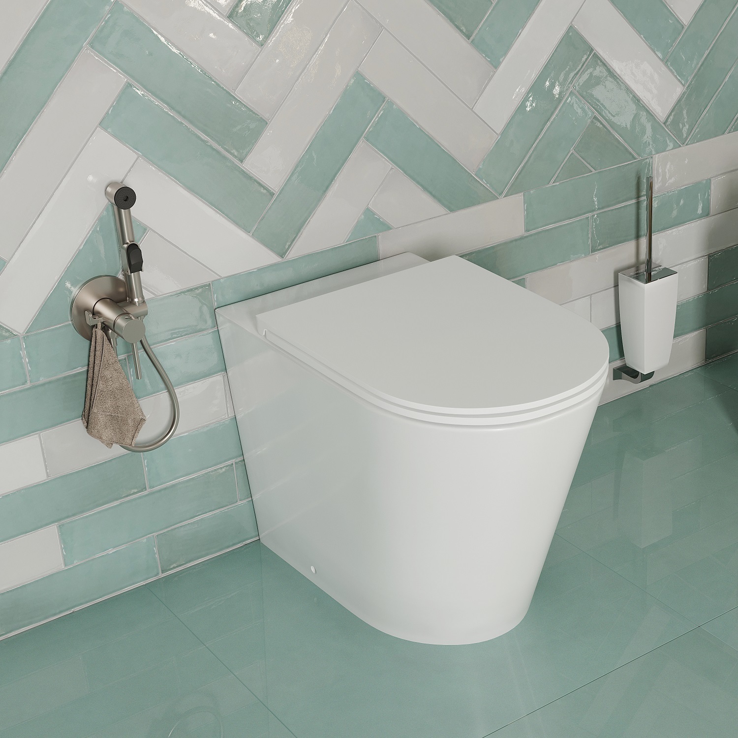 Унитаз приставной DDIS Calipso Rimless CALRDSEi26 белый матовый, с сиденьем микролифт