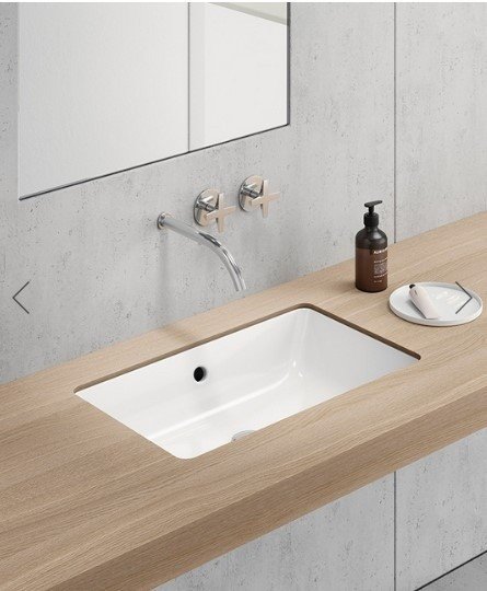 Раковина встраиваемая снизу 60см GSI Kube X 8953911 белая