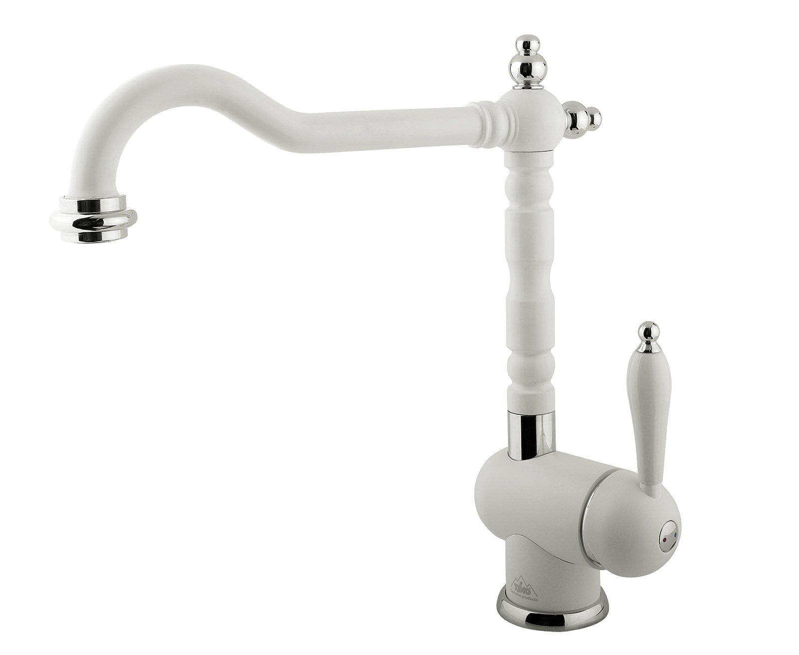 Смеситель для кухни Timo Morea 2406F white-matt белый матовый