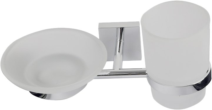 Стакан для зубных щеток с мыльницей Iddis Edifice EDIMBG0i57 Хром