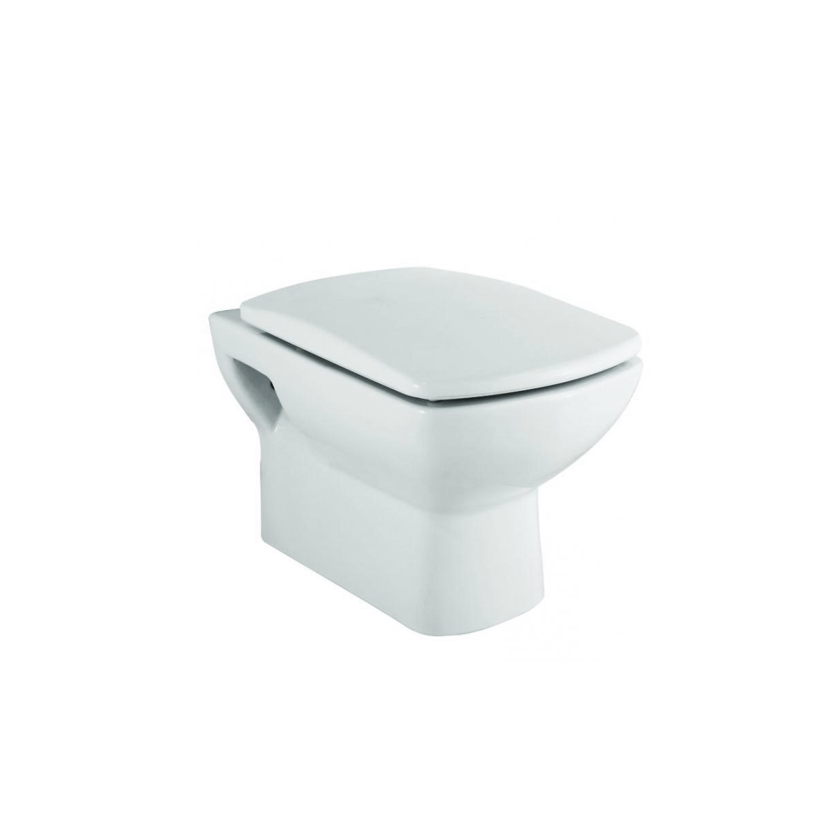 Унитаз подвесной Creo Ceramique Tours TO1100+TO1001 белый