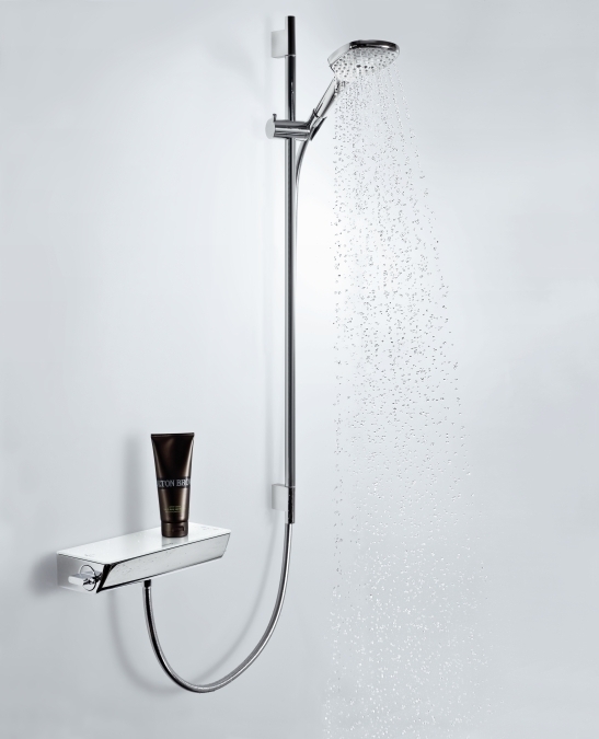 Смеситель для душа Hansgrohe Ecostat Select 13161400 с термостатом Хром Белый