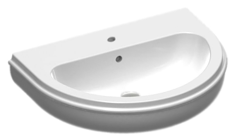 Раковина полувстраиваемая 70см Azzurra Charme CHA270bi*1 белый