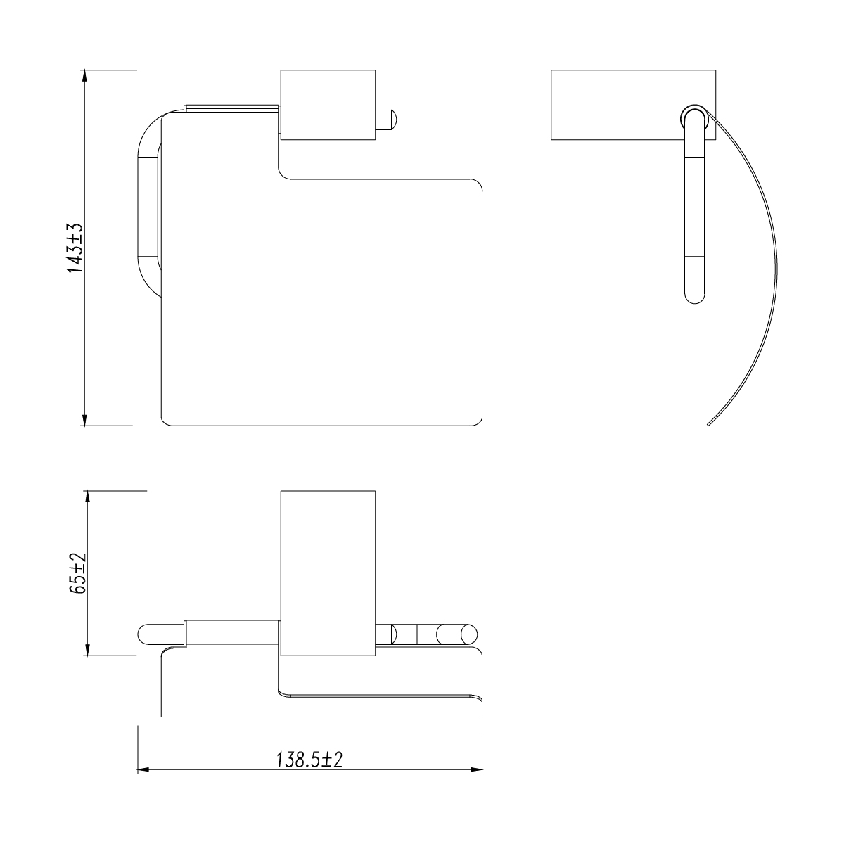 Держатель туалетной бумаги SMOOTH LINE 9721010 хром