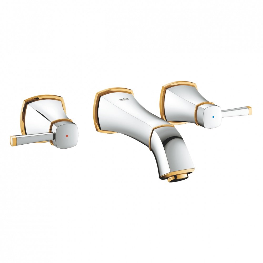 Смеситель для раковины Grohe Grandera 20414GI0 хром/золото