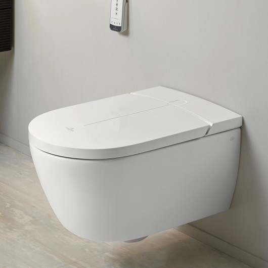 Унитаз-биде подвесной Villeroy & Boch ViClean-I200 V0E200R1 alpin ceramicplus