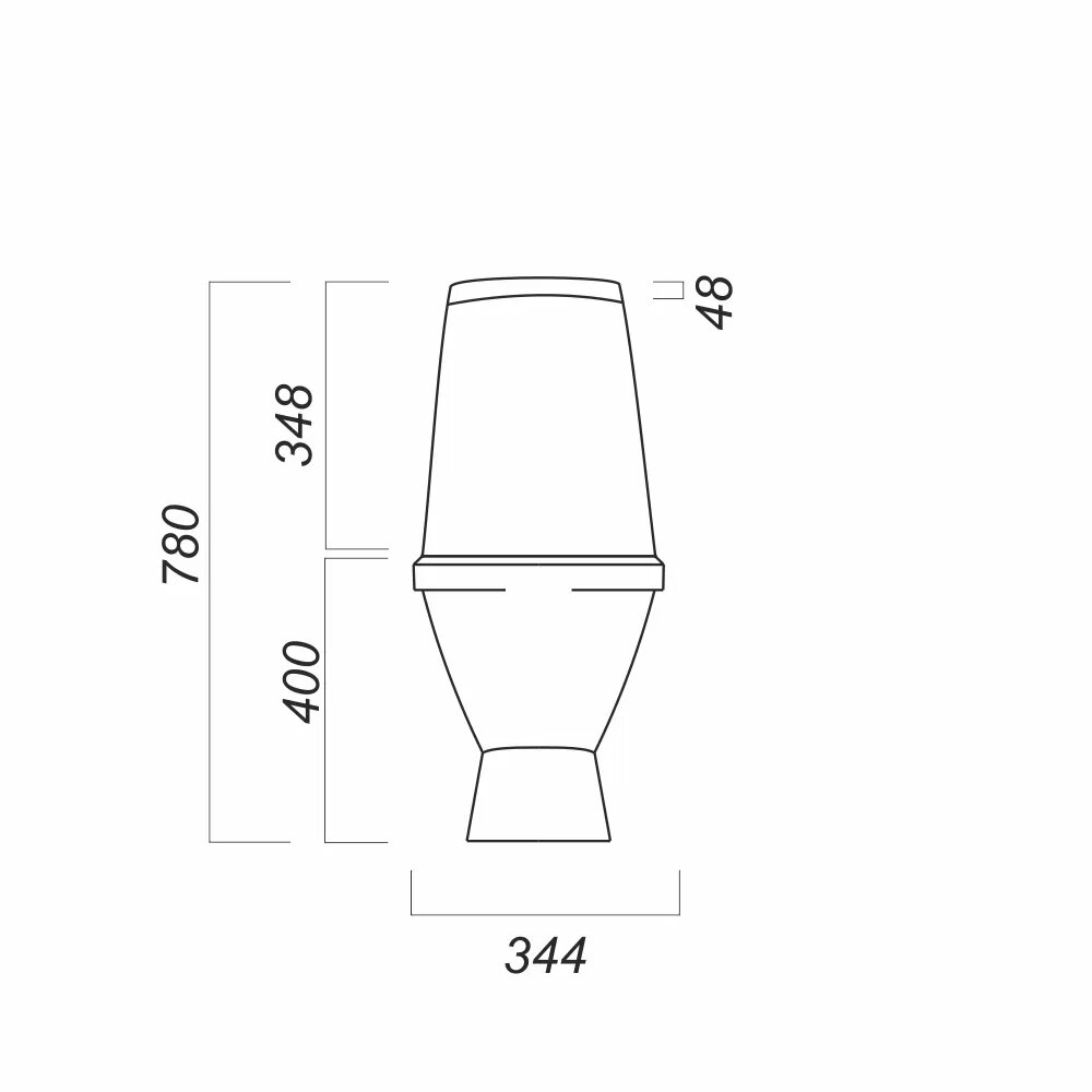 Унитаз-компакт Sanita Лада комфорт LDASACC01030711 с бачком и сиденьем микролифт