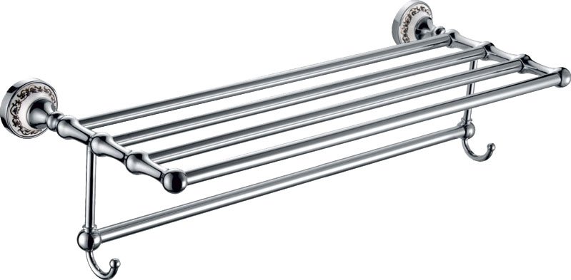 Полка для полотенец Fixsen Bogema FX-78515 Хром Белый