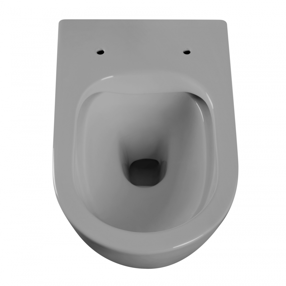 Унитаз ABBER Bequem AC1103MG подвесной серый матовый, безободковый