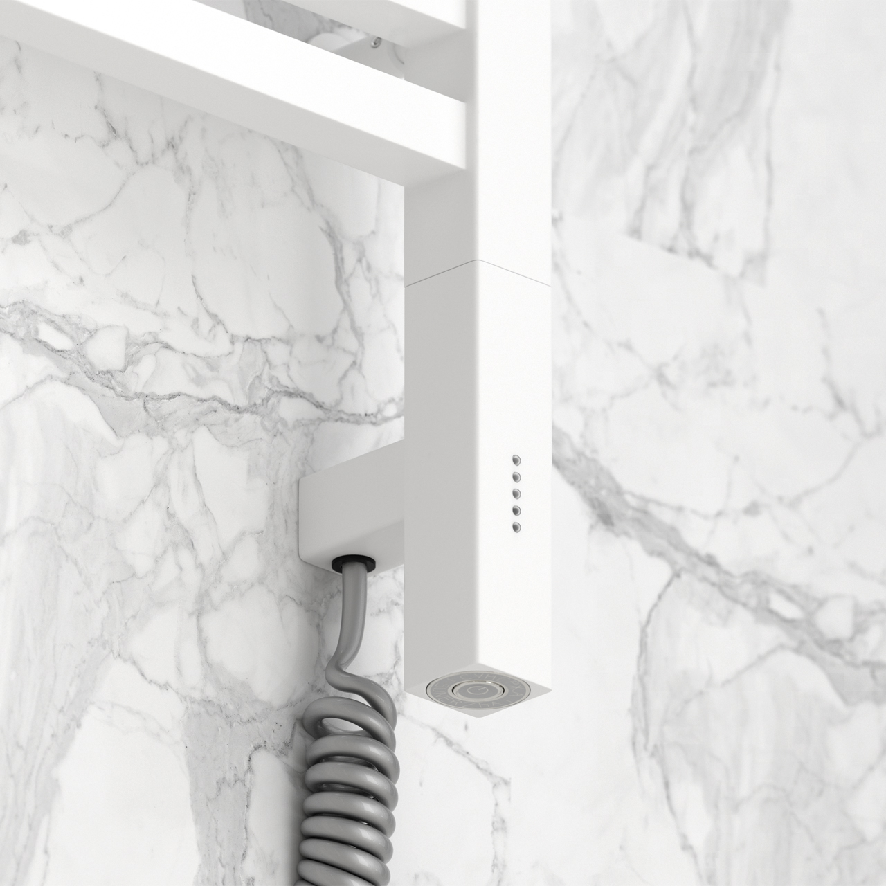 Полотенцесушитель электрический Сунержа Модус 3.0 80х30 белый матовый, правый ТЭН