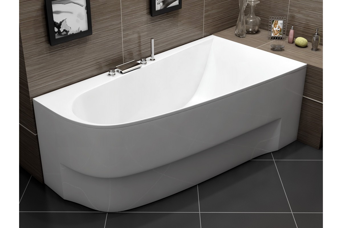 Ванна акриловая правосторонняя Vayer BOOMERANG Гл000010852, 180x100