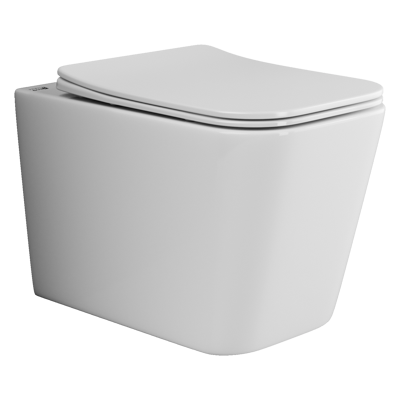 Унитаз подвесной Ceramica Nova Cubic CN1806 белый