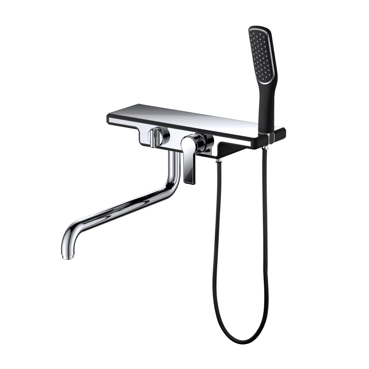 Смеситель для ванны D&K Berlin DA1453315, черный