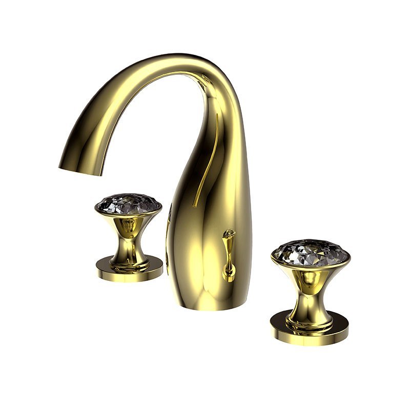 Смеситель для раковины Bravat Swan F24287G-ENG золото