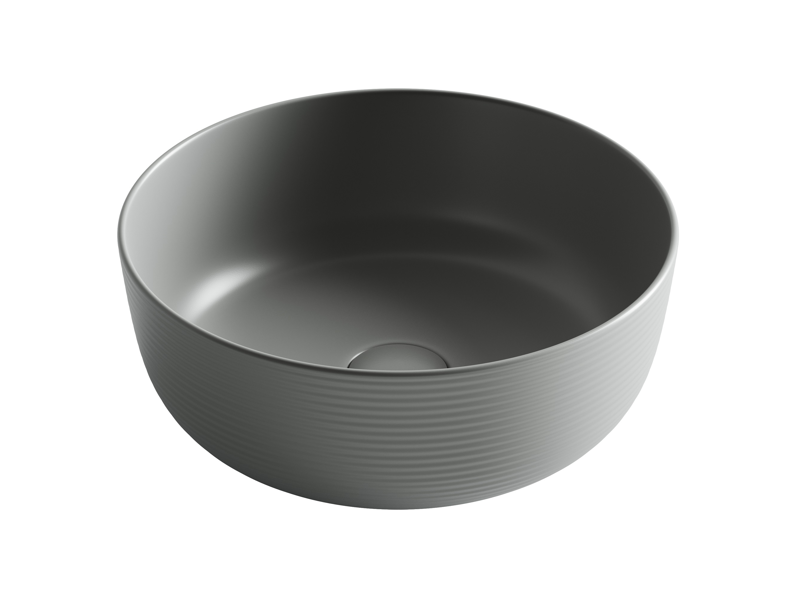 Раковина накладная 35см Ceramica Nova Element CN6073MH антрацит матовый