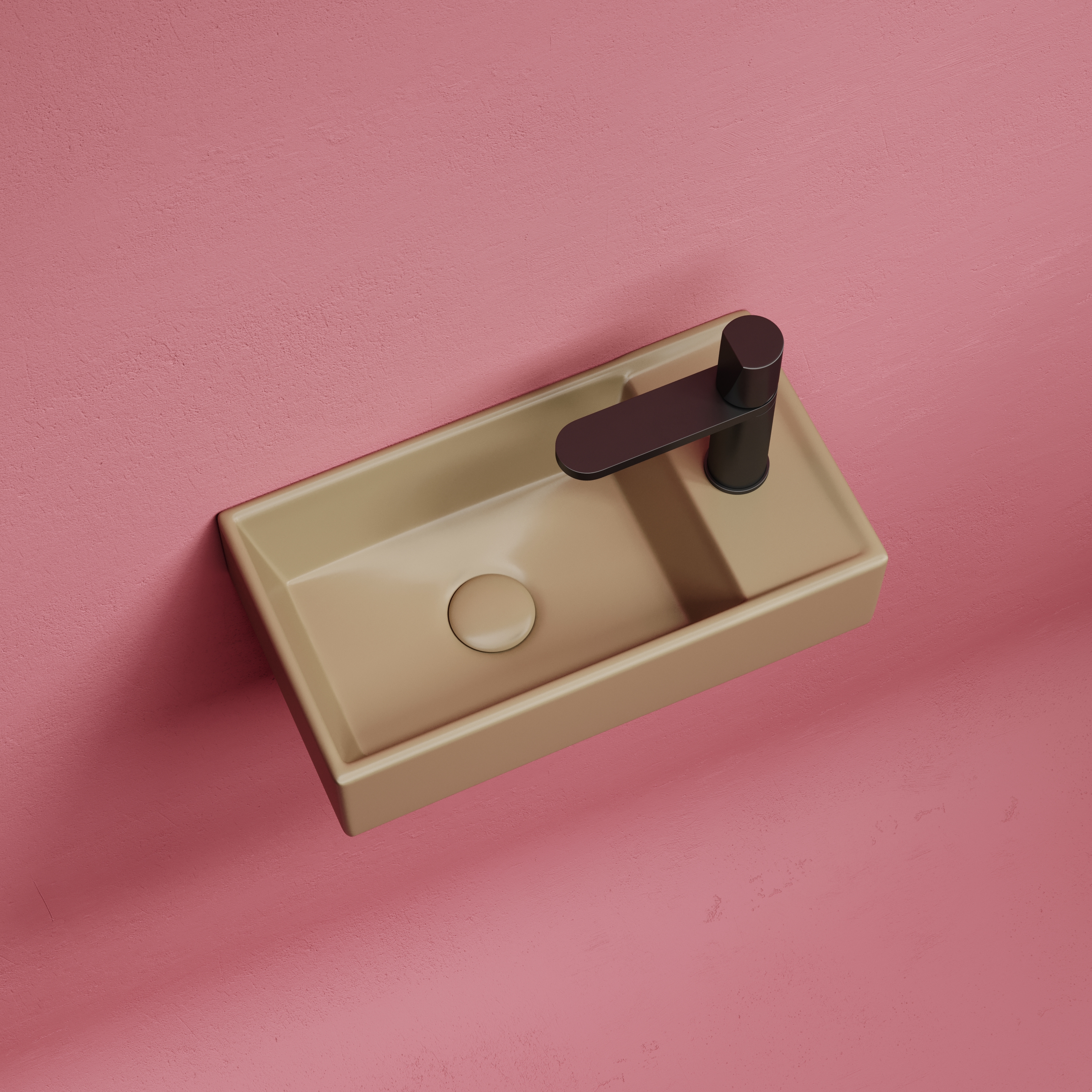 Раковина подвесная 40см Ceramica Nova Element CN6051LMC капучино матовый