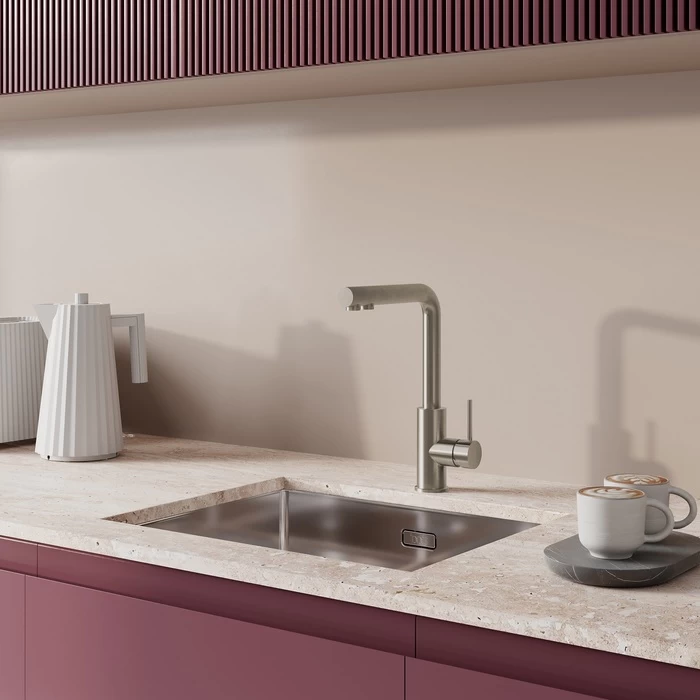 Смеситель для кухни IDDIS Rule RULSTLFi05 сталь