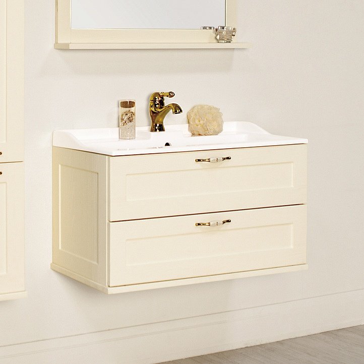 Тумба для комплекта Акватон Леон 80 дуб бежевый