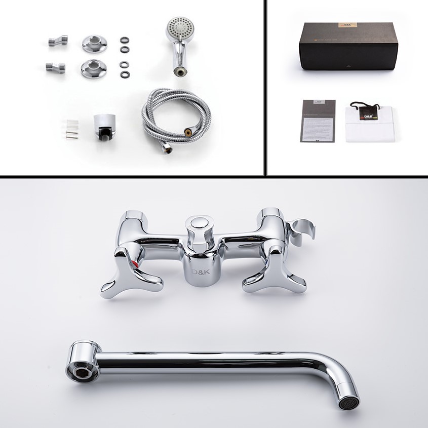 Смеситель для ванны D&K Hessen DA1383341, хром