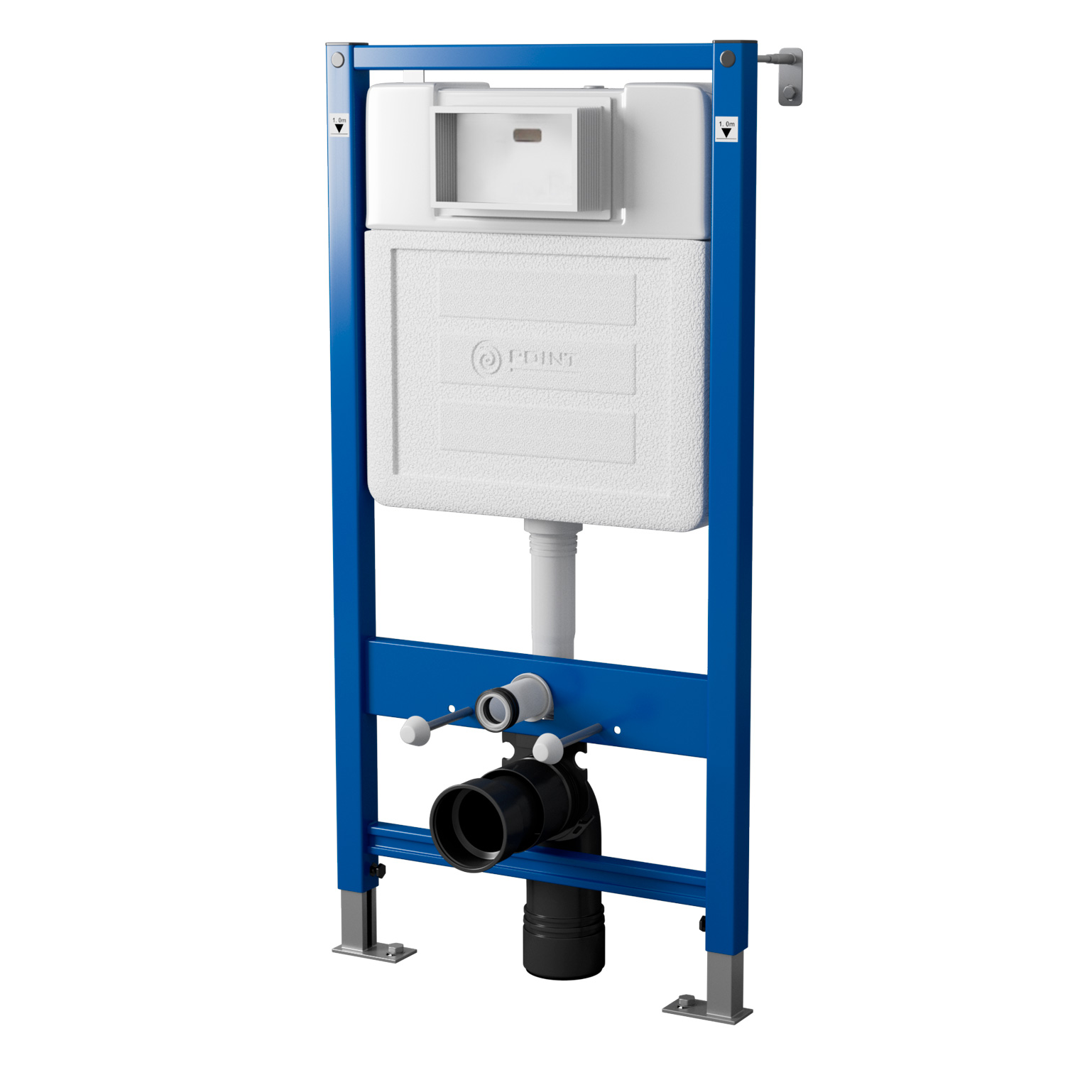Инсталляция для подвесных унитазов Point Элемент П PN45121 пневматический смыв