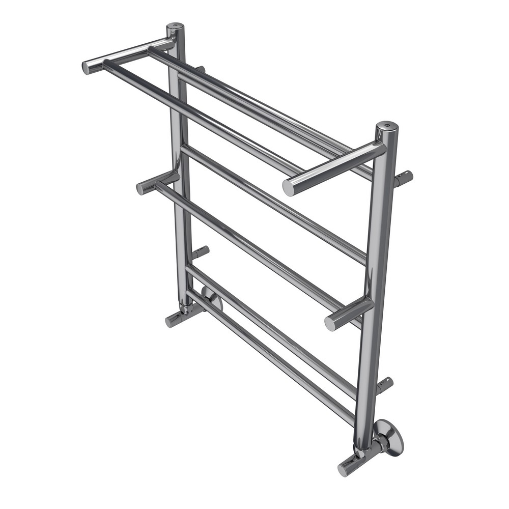 Полотенцесушитель водяной Aquatek Альфа AQ RRP0760CH 60х50 с полкой, хром