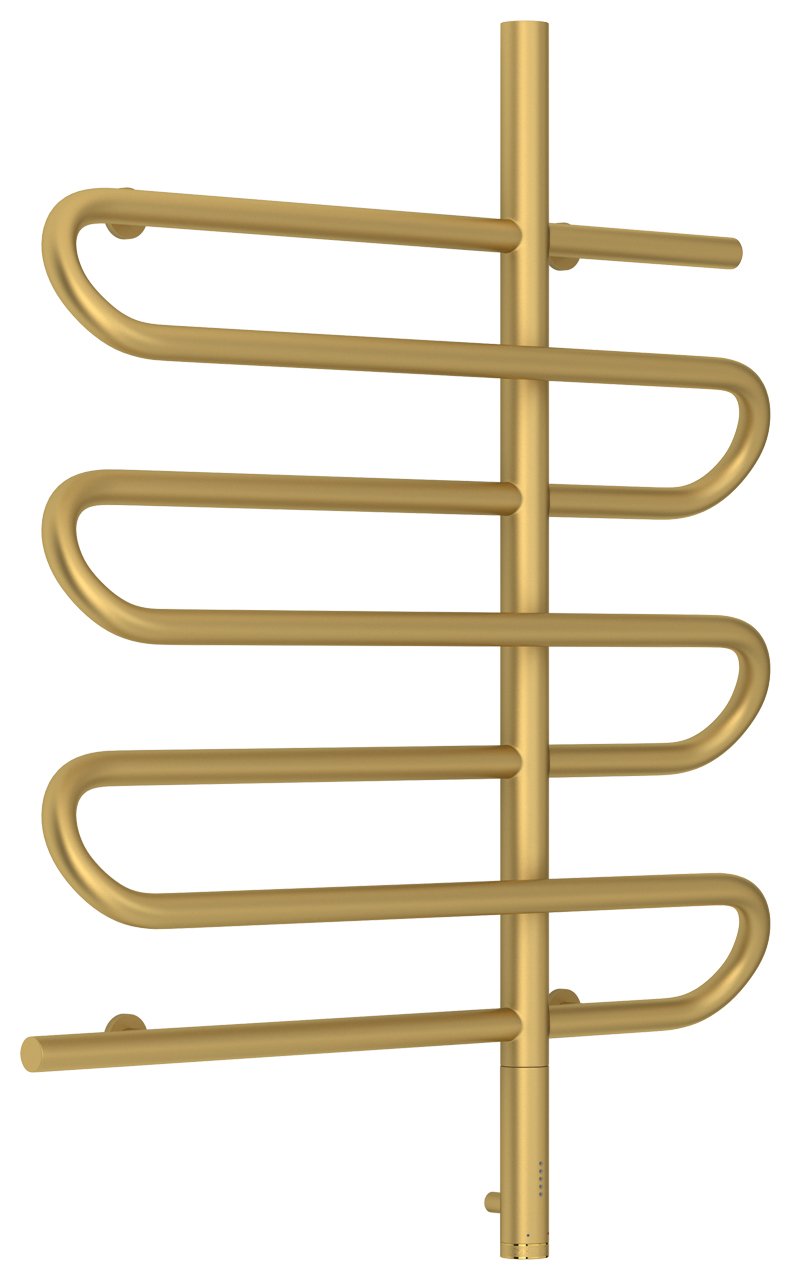 Полотенцесушитель электрический Сунержа Эпатаж 80х60 золото матовое, подключение правое