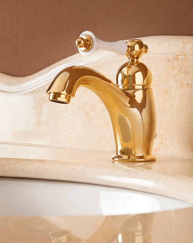 Смеситель для раковины Cezares Margot MARGOT-LSM1-01-Bi Хром/белый