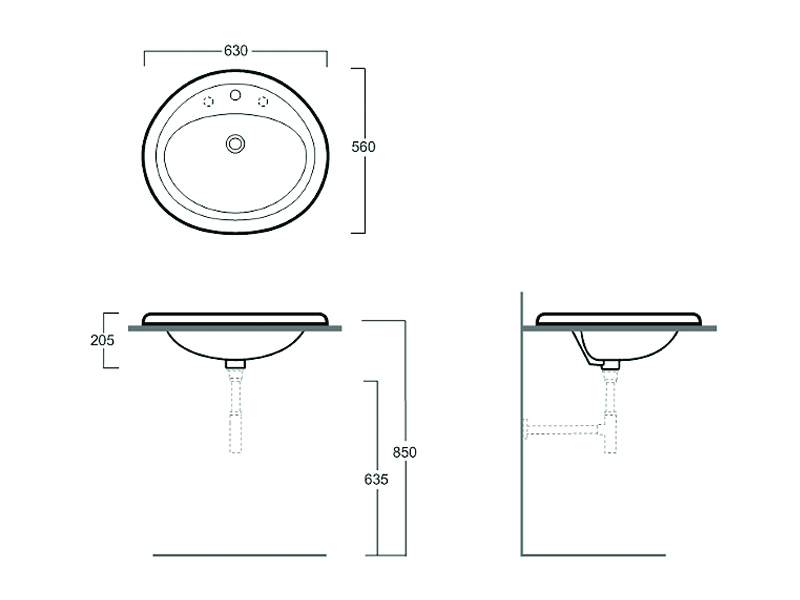 Раковина Simas Top Lavabi S 51 Белая