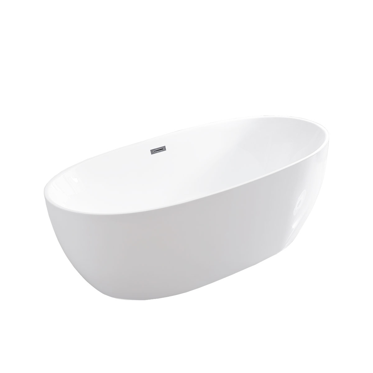 Ванна акриловая Vincea VBT-405-1860, 1860*885*605, цвет белый, слив-перелив в комплекте, хром