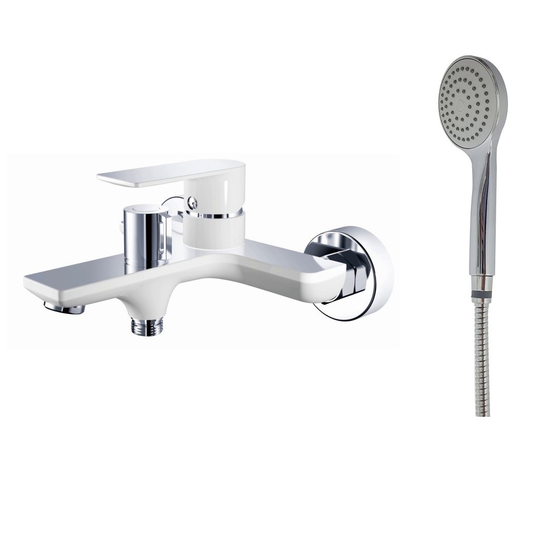 Смеситель для ванны Haiba HB60505-8, белый