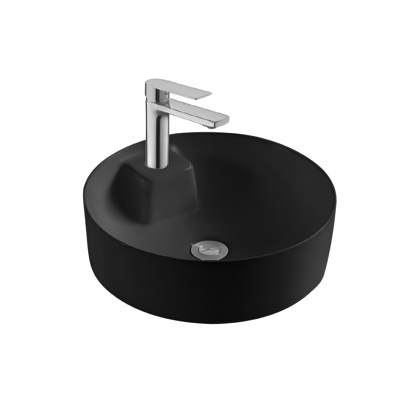 Раковина накладная 40см Aquatek Европа AQ5212-MB черный матовый