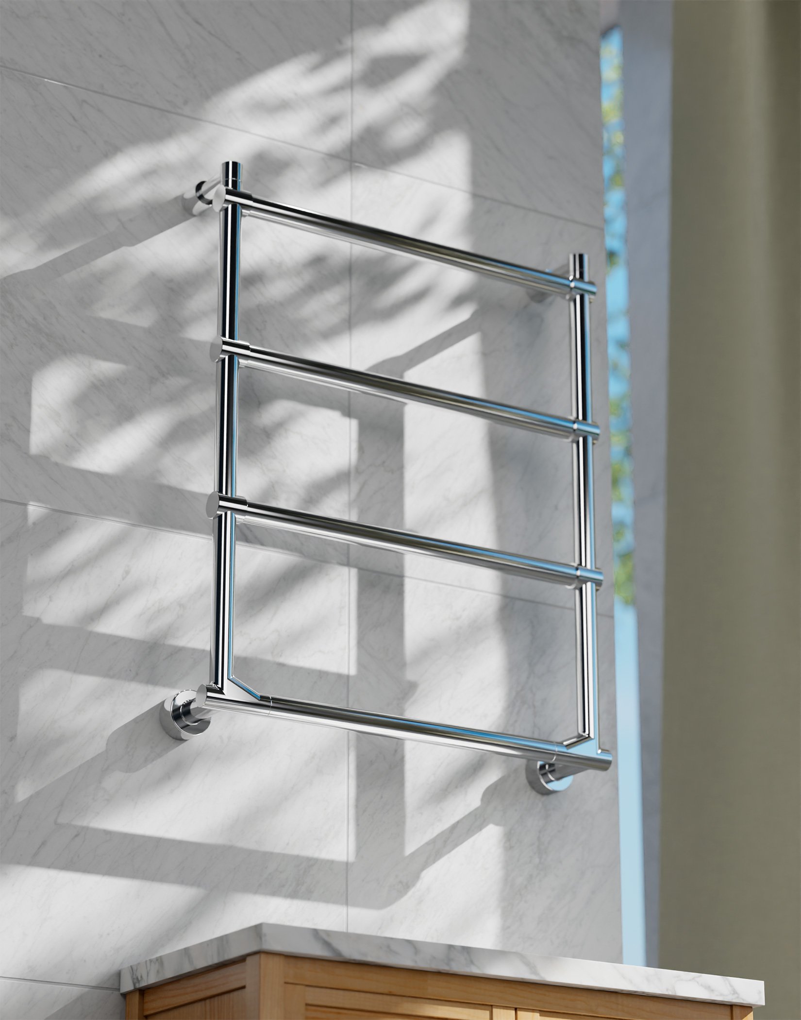 Полотенцесушитель электрический Margaroli Sole 5124704CRNB 64х50см хром