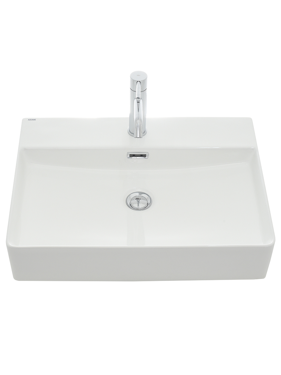 Раковина накладная 59см AQUAme AQM5004 белый