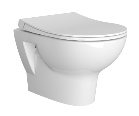 Унитаз подвесной безободковый Vitra Zentrum Rim-Ex 5795B003-6077 с сиденьем микролифт