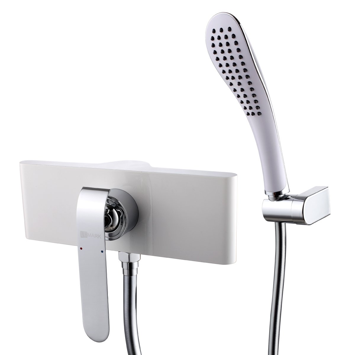 Смеситель для душа Lemark Melange LM4903CW хром/белый