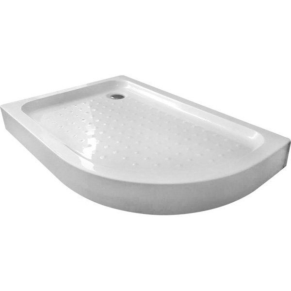 Акриловый поддон для душа Gemy 100х90х16 радиальный R Белый