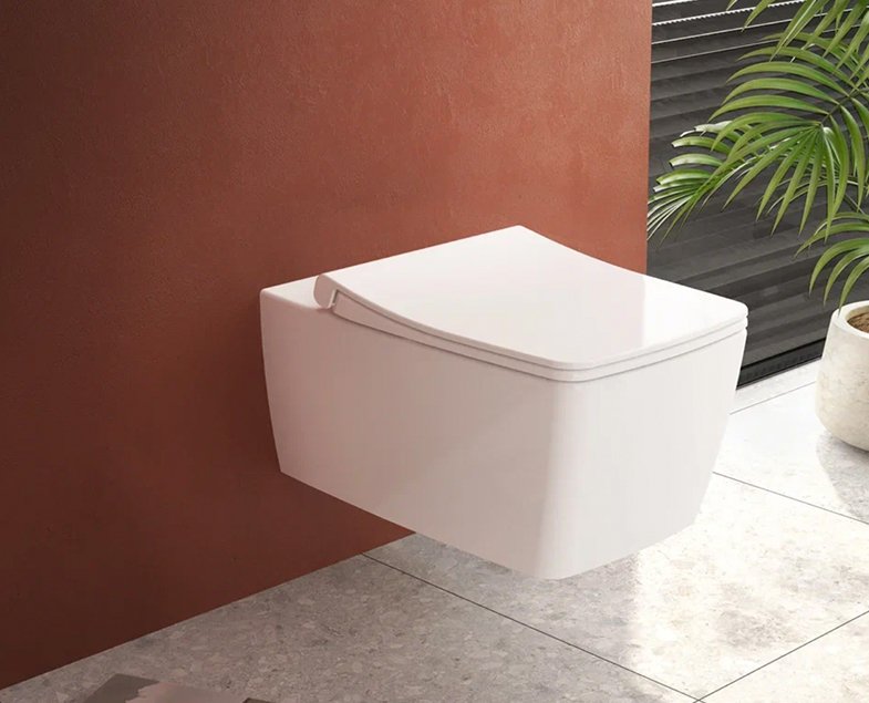 Комплект подвесной безободковый унитаз VitrA Metropole Rim-Ex, система инсталляции VitrA V12, кнопка Loop T матовый хром, тонкое сиденье микролифт