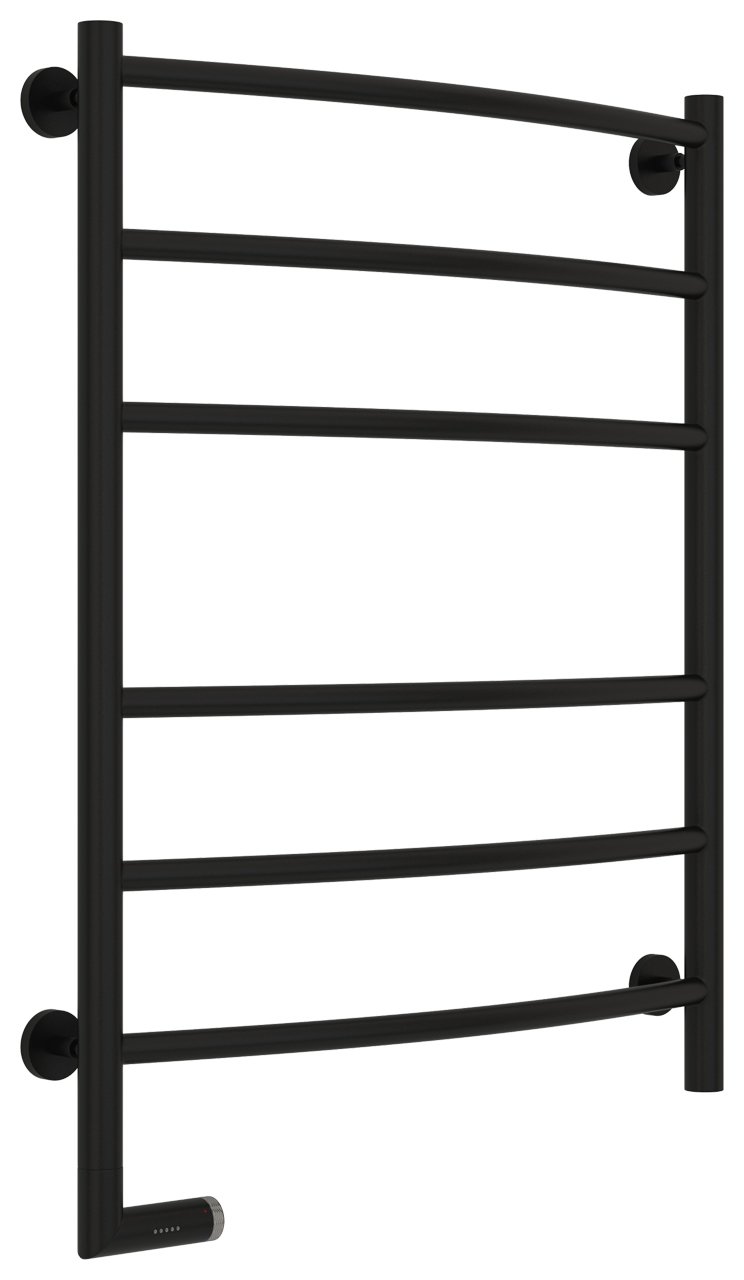 Полотенцесушитель электрический Сунержа Галант 2.0 80х60 черный матовый, подключение правое