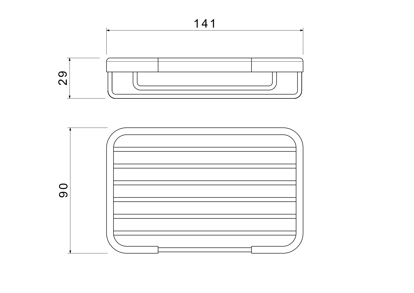 Мыльница-решетка Aquatek AQ4946MB черный матовый