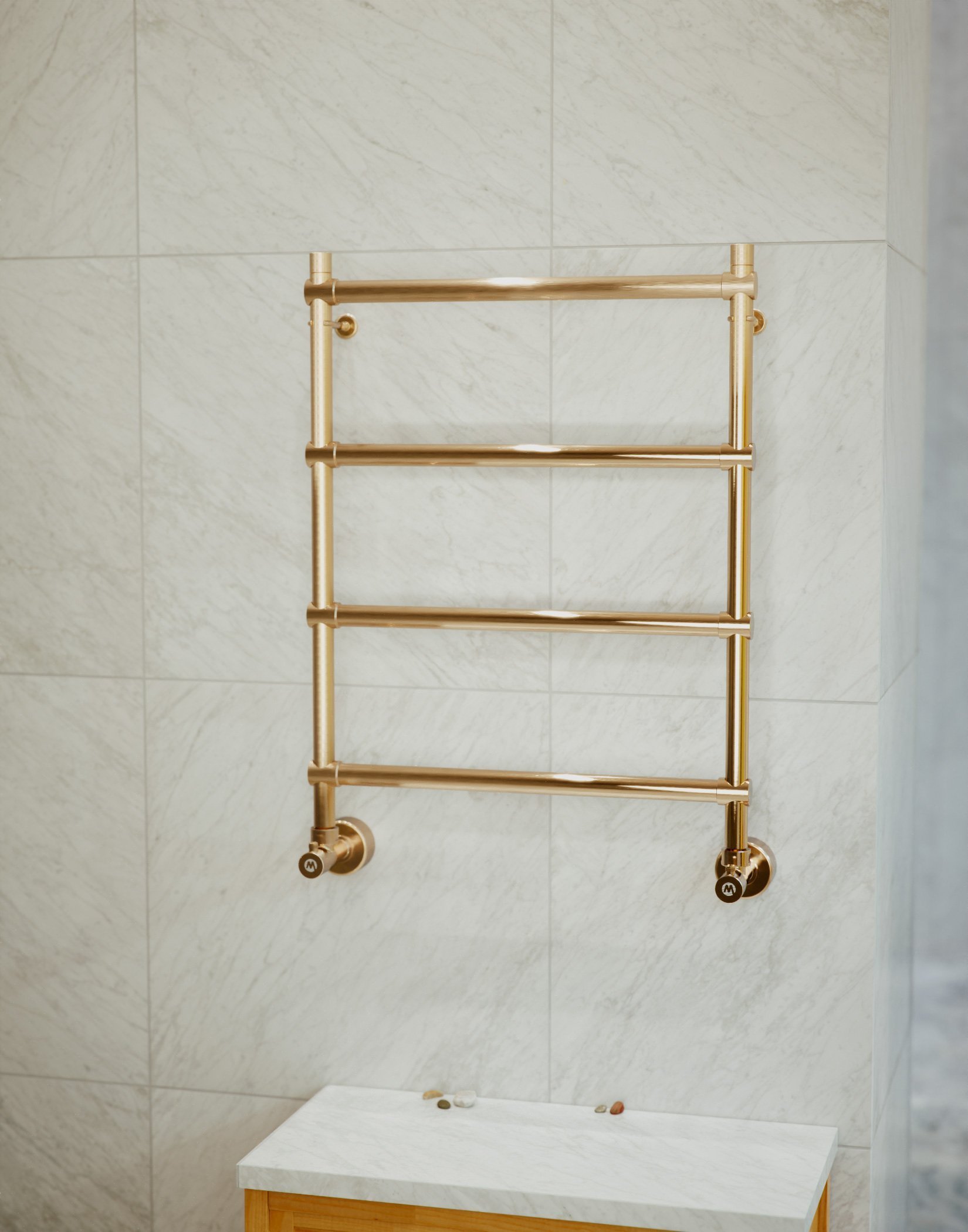 Полотенцесушитель водяной Margaroli Sole 4424704OBN 72х53 бронза