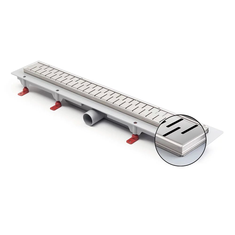 Душевой лоток 55см Veconi Medium V550MN решетка хром