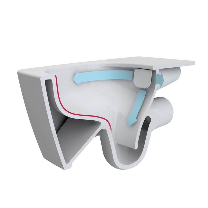 Унитаз подвесной Vitra Metropole 7672B003-0075 без сиденья, белый