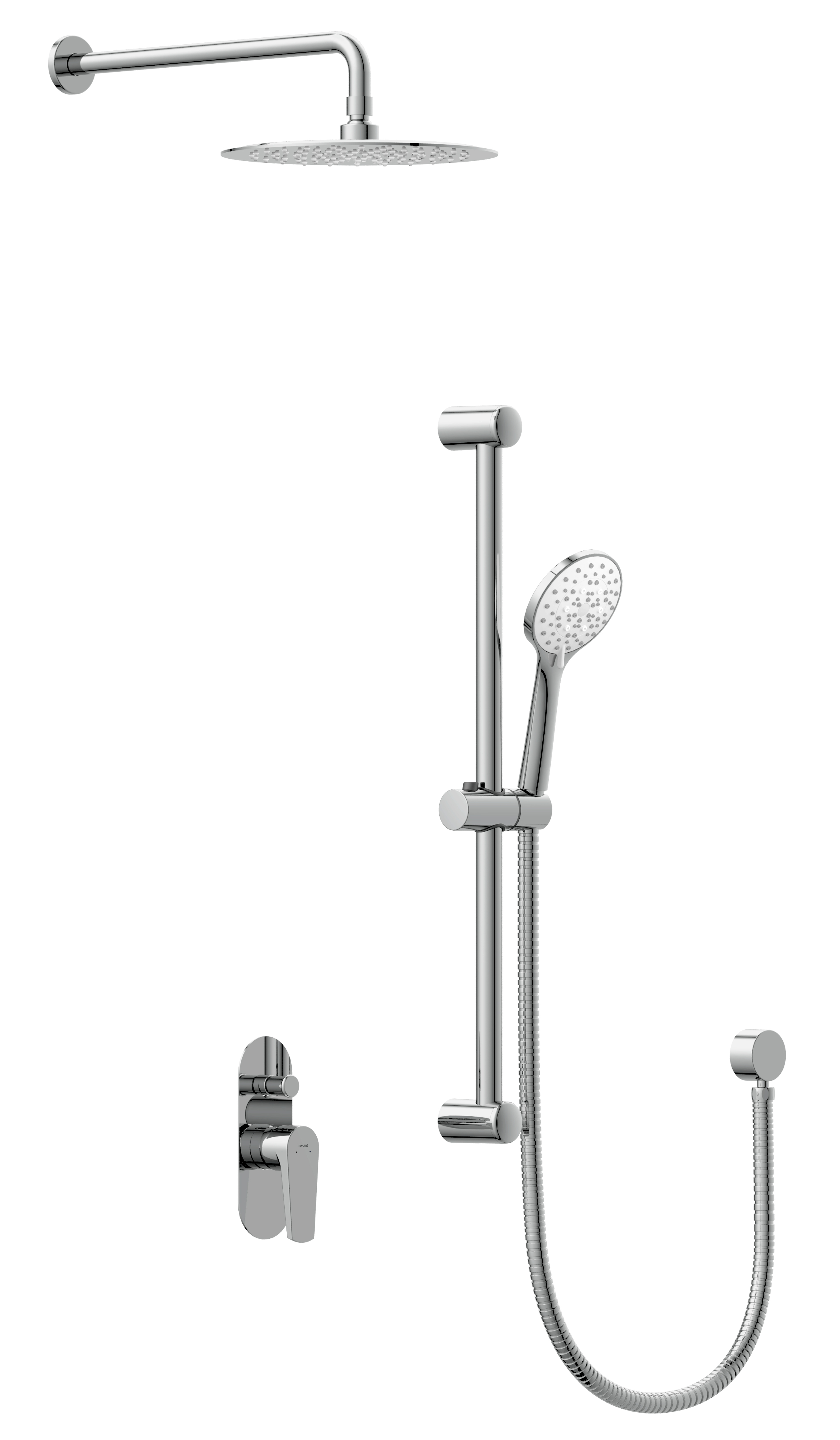 Встраиваемая душевая система со смесителем Cersanit MODUO 64087 хром