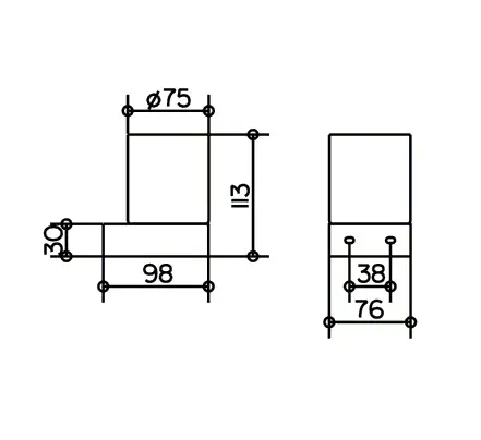 Стакан для ванной Keuco Edition 300 30050 019000 хром